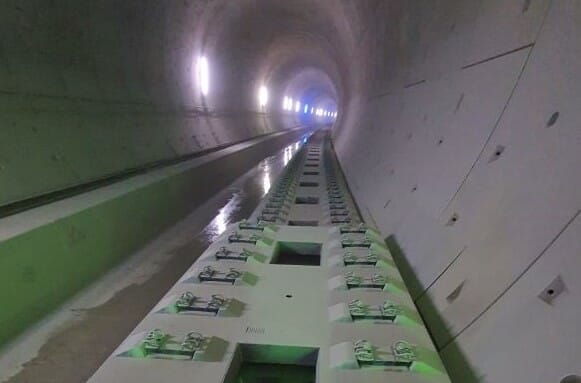 Fildertunnel - Feste Fahrbahn